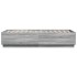 Estructura cama con luces LED madera gris Sonoma 75x190