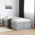Estructura cama con luces LED madera gris hormigón 75x190