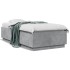 Estructura de cama madera de ingeniería gris hormigón 75x190