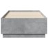 Estructura de cama madera de ingeniería gris hormigón 75x190