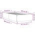 Estructura de cama madera de ingeniería gris hormigón 75x190