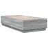 Estructura de cama madera de ingeniería gris Sonoma 75x190