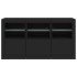 Aparador con luces LED negro 123x37x67