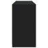Aparador con luces LED negro 123x37x67