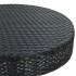 Set de muebles de bar de jardín 3 piezas ratán sintético