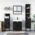 Juego de muebles de baño 4 pzas madera contrachapada
