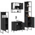 Juego de muebles de baño 4 pzas madera contrachapada