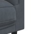 Sofá con cojines 2 plazas terciopelo gris