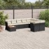 Set de sofás de jardín 10 pzas cojines ratán sintético