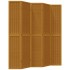 Biombo separador de 5 paneles madera maciza paulownia