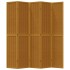 Biombo separador de 5 paneles madera maciza paulownia