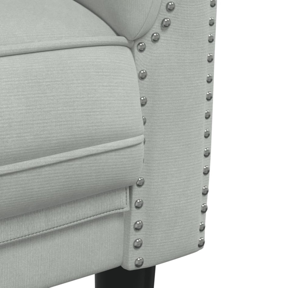 Sofá de 2 plazas terciopelo gris