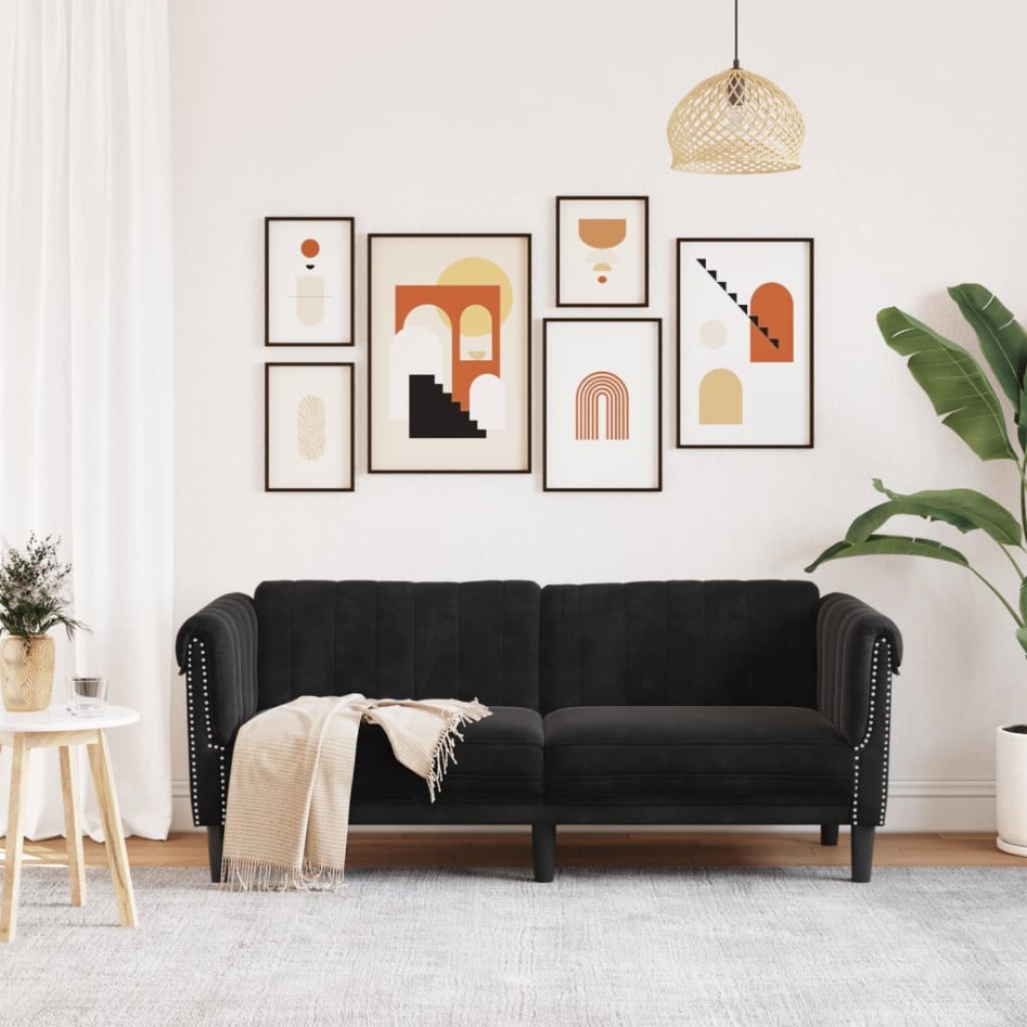 Sofá de 2 plazas terciopelo