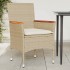Sillones de jardín con cojines 2 uds ratán sintético