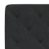 Estructura de cama con luces LED terciopelo negro 90x200