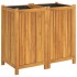 Jardinera con forro madera maciza de acacia 84x42x75