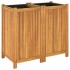 Jardinera con forro madera maciza de acacia 84x42x75