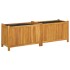 Jardinera con forro madera maciza de acacia 153x38,5x50