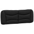 Estructura de cama con luces LED cuero PE negro 140x200