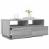 Mesa de centro con luces LED gris Sonoma 90x49x40
