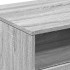 Mesa de centro con luces LED gris Sonoma 90x49x40