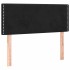 Cama box spring con colchón y LED terciopelo negro 120x190