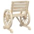 Juego de muebles de jardín 4 piezas madera maciza de