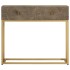 Mesa consola madera maciza de mango y hierro 90x30x76