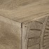 Mesa consola madera maciza de mango y hierro 90x30x76