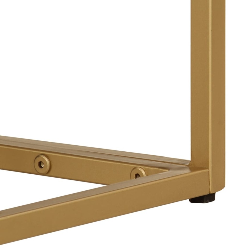 Mesa consola madera maciza de mango y hierro 90x30x76