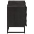 Mueble de TV madera maciza de mango y hierro negro 110x30x40