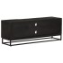 Mueble de TV madera maciza de mango y hierro negro 110x30x40
