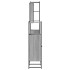 Set de muebles de baño 4 pzas madera contrachapada gris