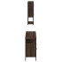 Set de muebles baño 3 pzas madera contrachapada roble
