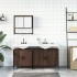 Set de muebles baño 3 pzas madera contrachapada roble