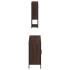 Set de muebles baño 3 pzas madera contrachapada roble