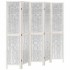 Biombo separador de 5 paneles madera maciza Paulownia