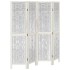 Biombo separador de 4 paneles madera maciza Paulownia
