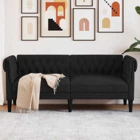Sofá Chesterfield de 2 plazas tela