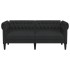 Sofá Chesterfield de 2 plazas tela
