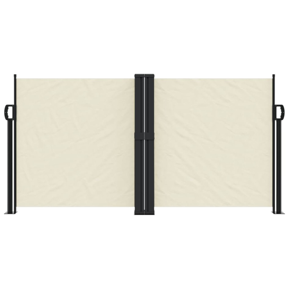 Toldo lateral retráctil crema 120x600