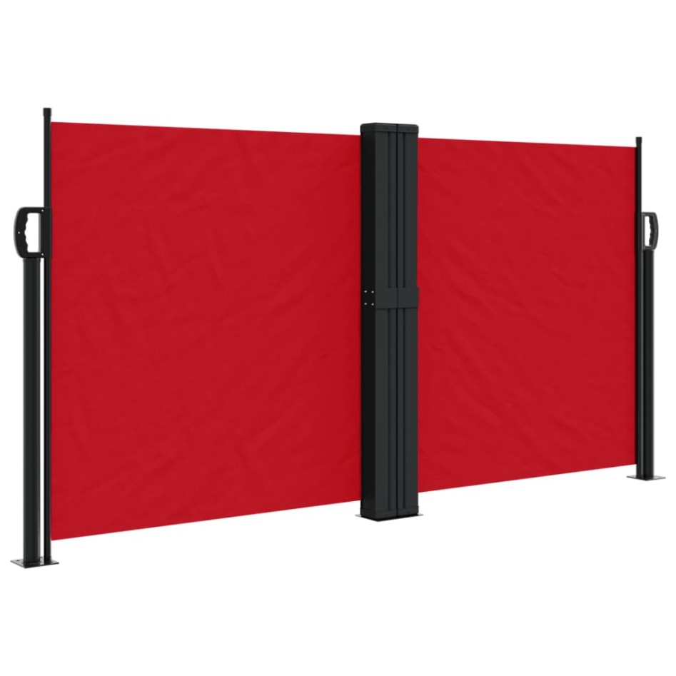 Toldo lateral retráctil rojo 120x600
