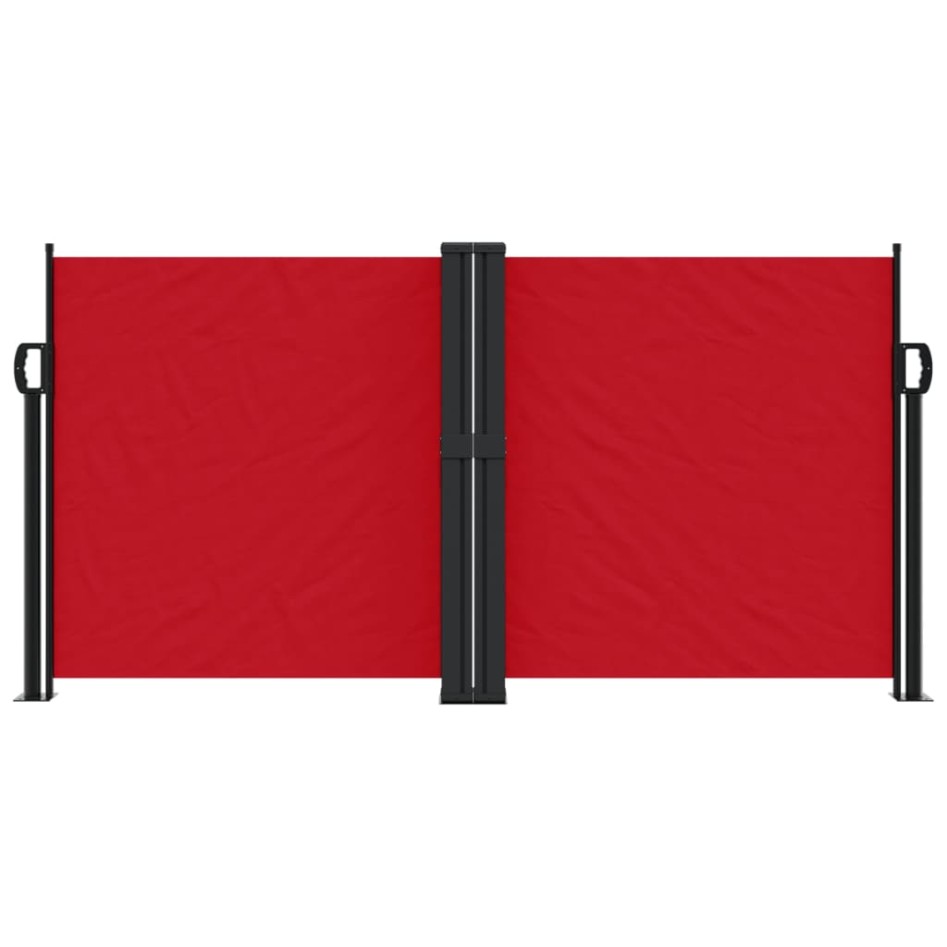 Toldo lateral retráctil rojo 120x600