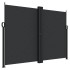 Toldo lateral retráctil negro 180x600