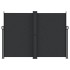 Toldo lateral retráctil negro 180x600