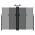 Toldo lateral retráctil negro 180x600