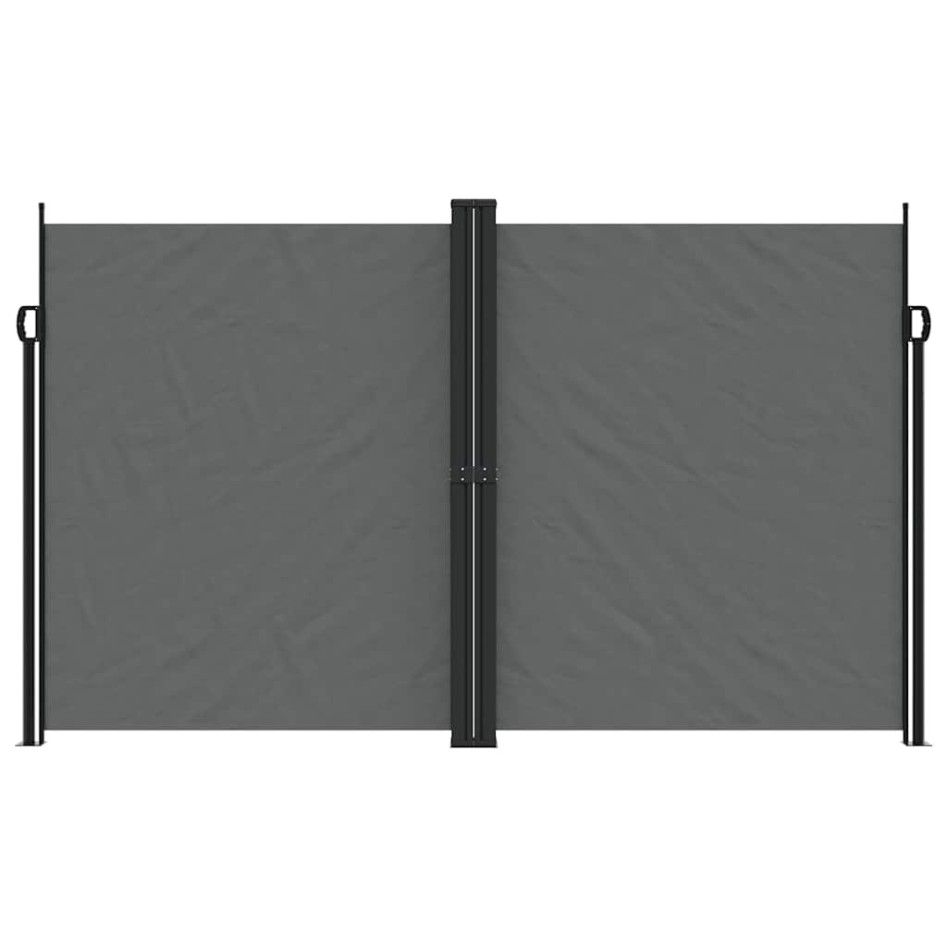 Toldo lateral retráctil gris antracita 200x600