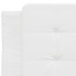 Estructura de cama sin colchón cuero sintético blanco