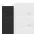 Estructura de cama con cabecero cuero sintético negro y