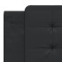 Cama con colchón cuero sintético negro 180x200